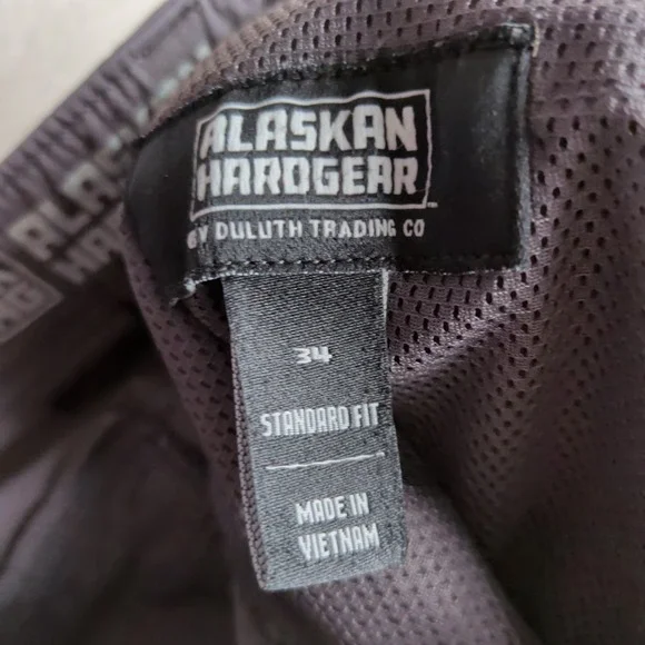 Alaskan Hardgear Free Rein Shorts Mens 34 Standard Fit Stretch Gray Duluth - Picture 3 of 12